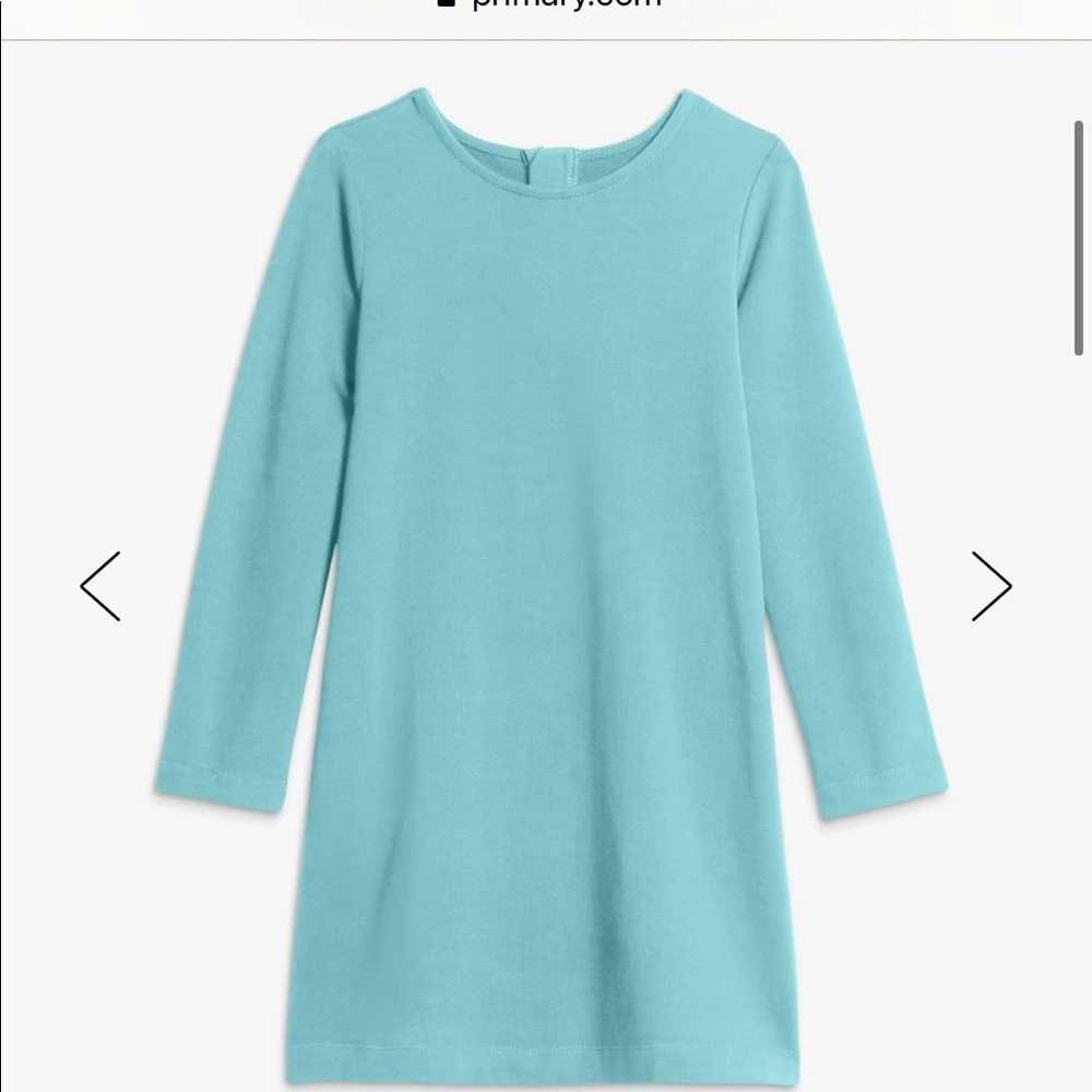 Primary, Cozy Dress, Light Blue, Size 6-7